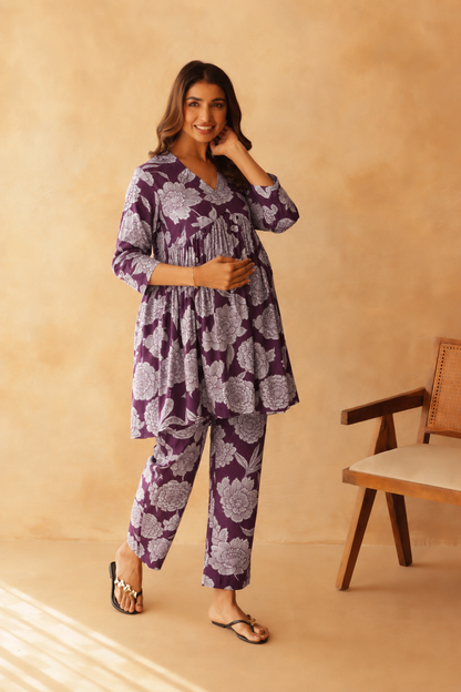 Berry Blossom Maternity & Nursing Co-ord Set