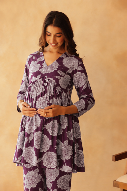 Berry Blossom Maternity & Nursing Co-ord Set