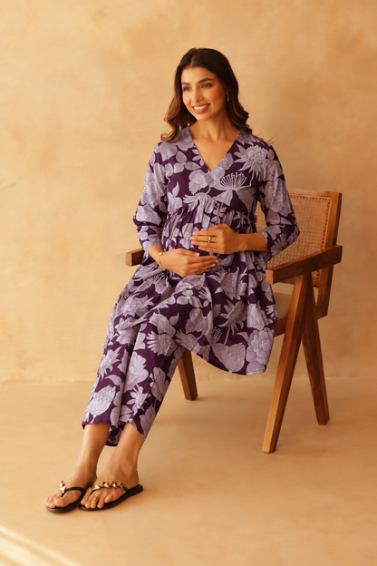 Berry Blossom Maternity & Nursing Co-ord Set