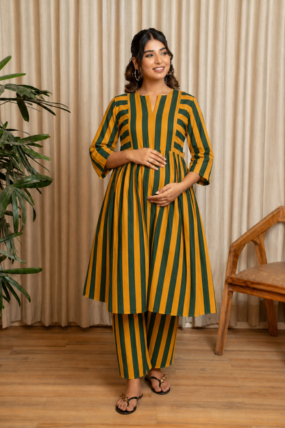Suraj Neel Dhara Maternity & Nursing  Co-ord Set