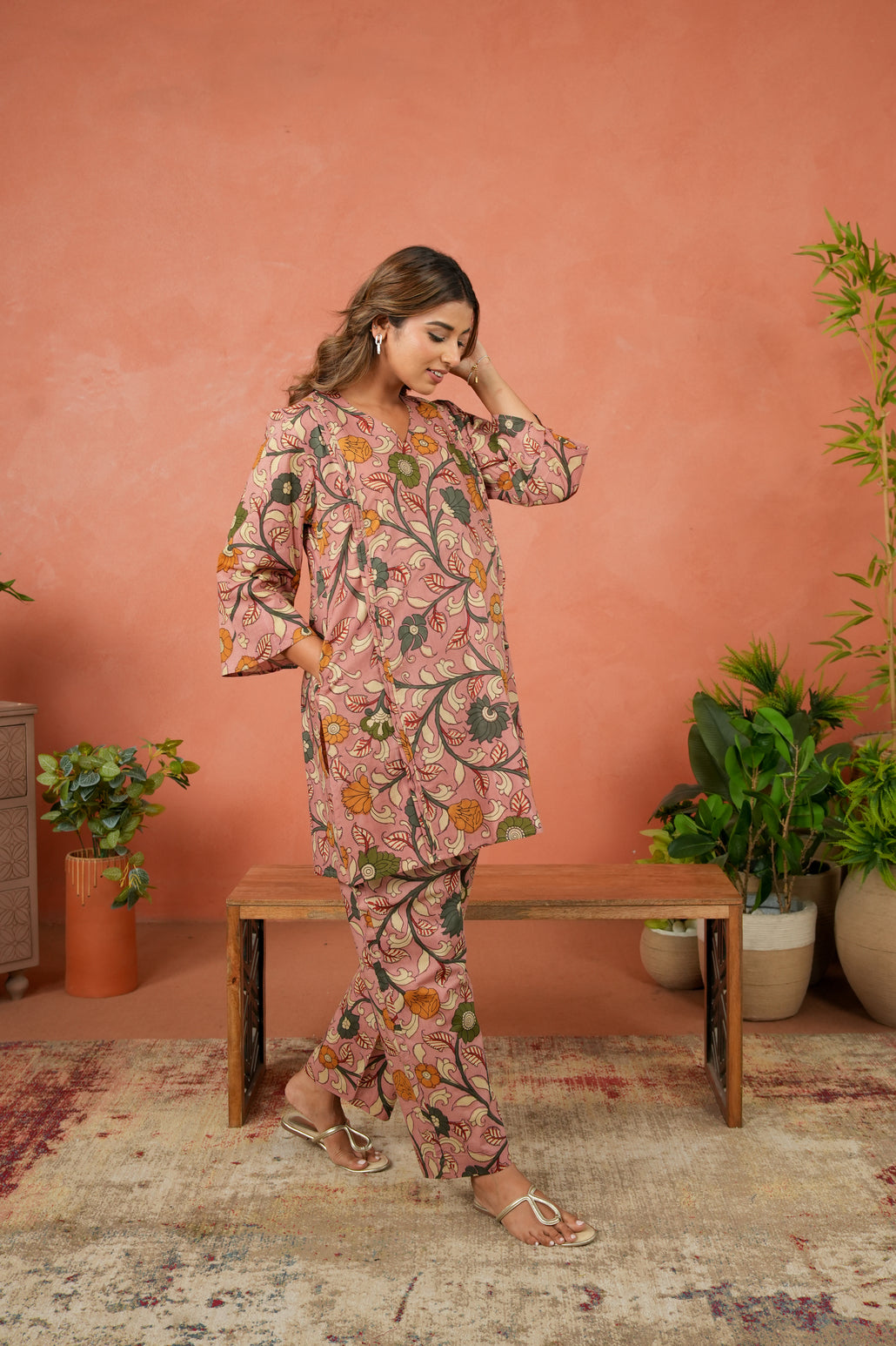Gulmohar Bagh Maternity & Nursing Co-ord Set