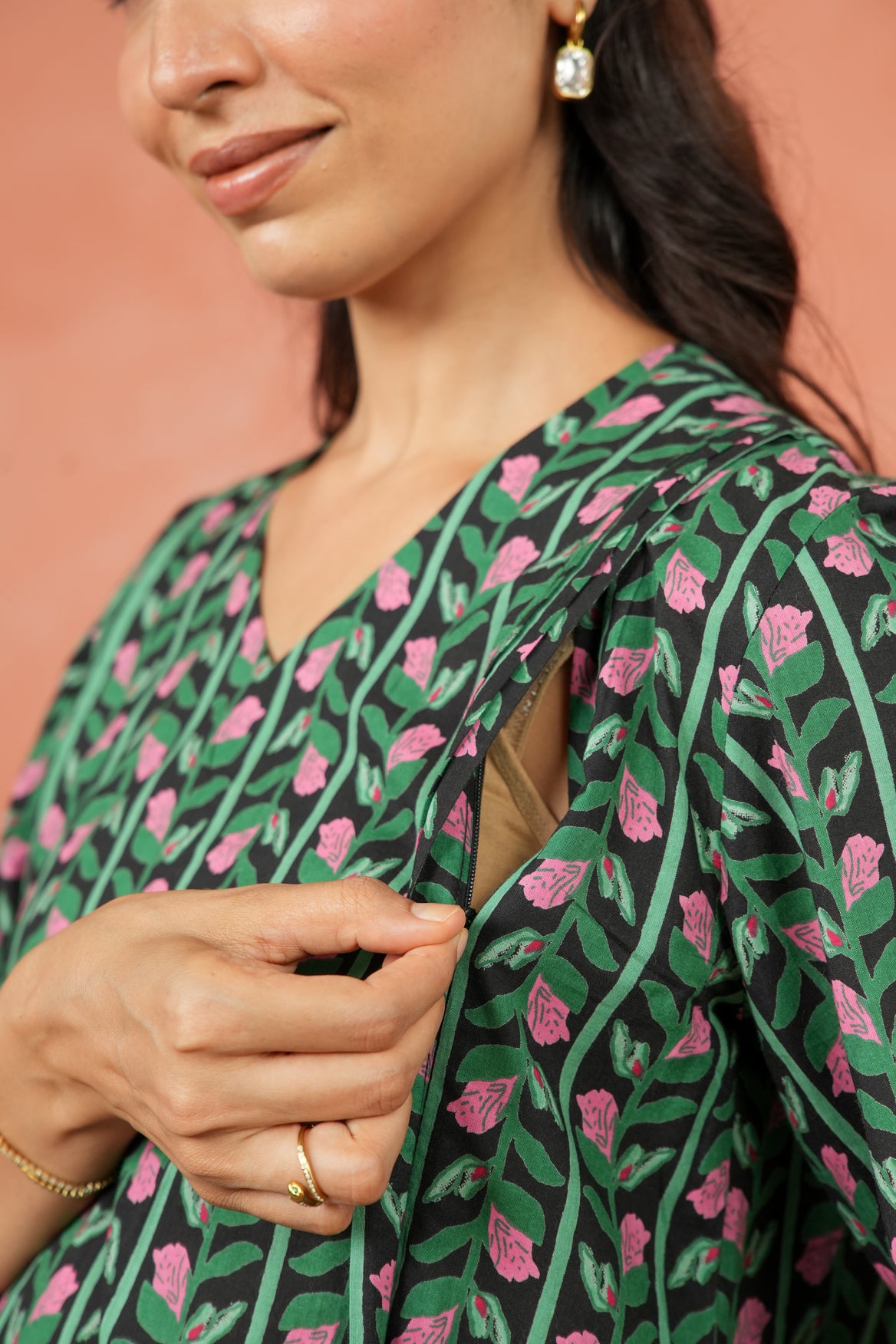 Rosy Vine Maternity & Nursing Co-ord Set