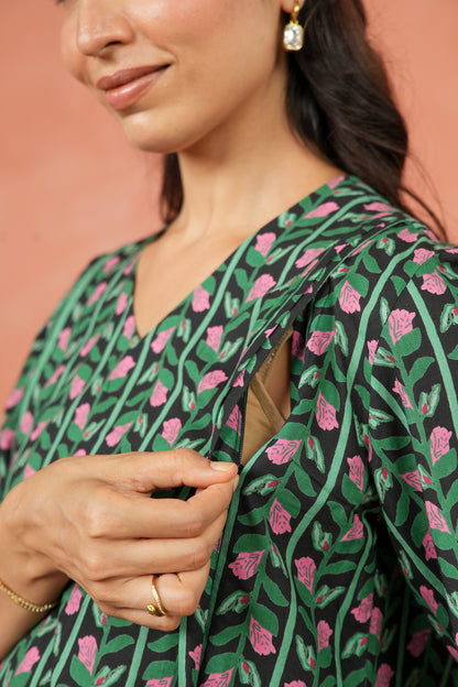 Rosy Vine Maternity & Nursing Co-ord Set