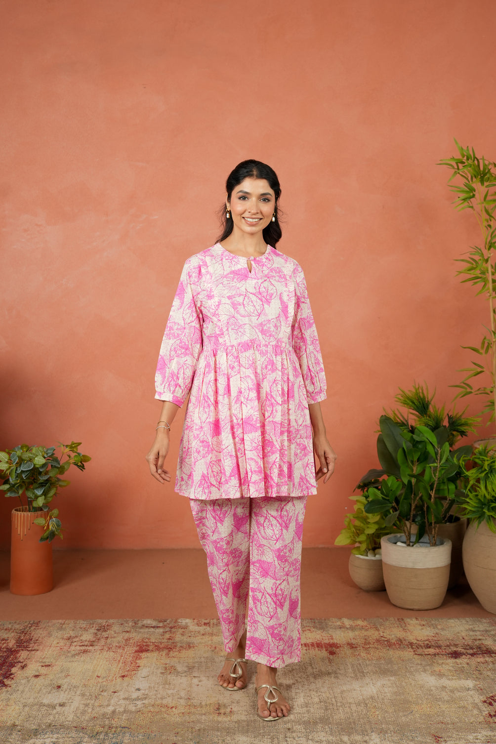 Fuchsia Fern Maternity & Nursing Co-ord Set