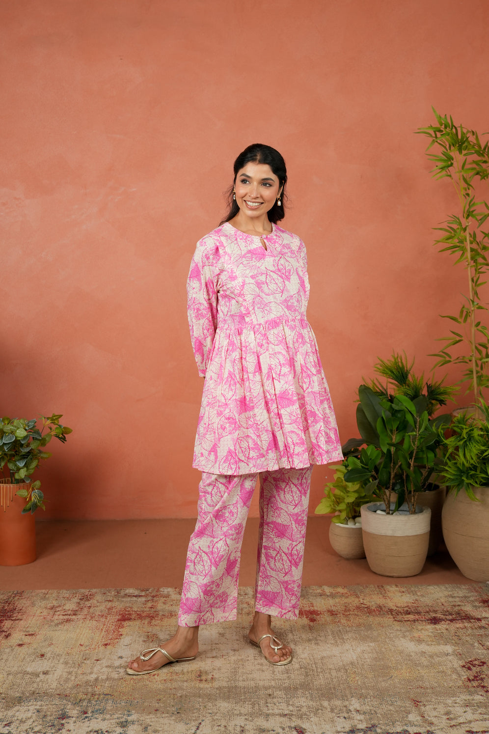 Fuchsia Fern Maternity & Nursing Co-ord Set