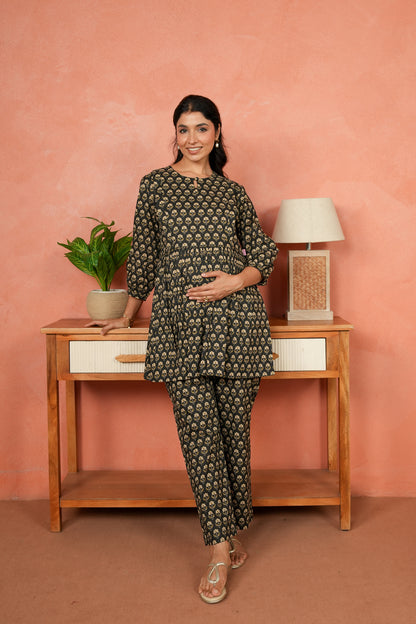 Gulzar Maternity & Nursing Co-ord Set