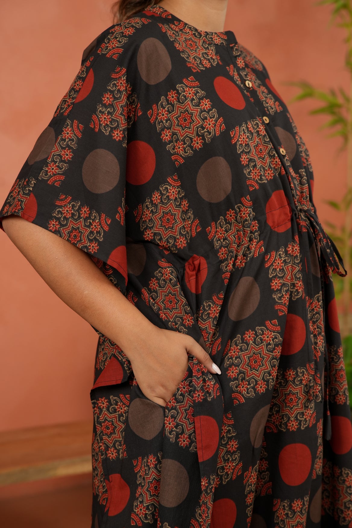 Rustic Mandala Maternity & Nursing Kaftan