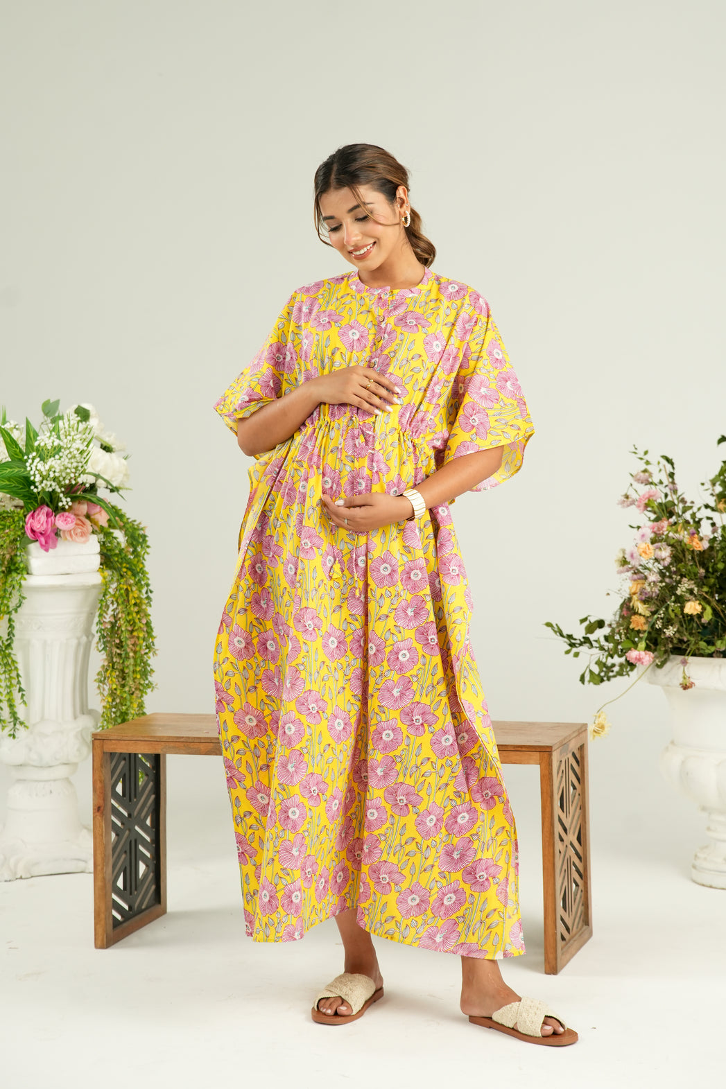 Poppy Parade Maternity & Nursing Kaftan