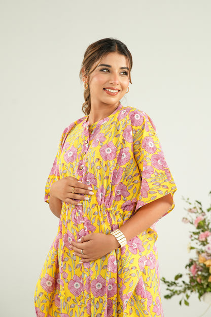 Poppy Parade Maternity & Nursing Kaftan