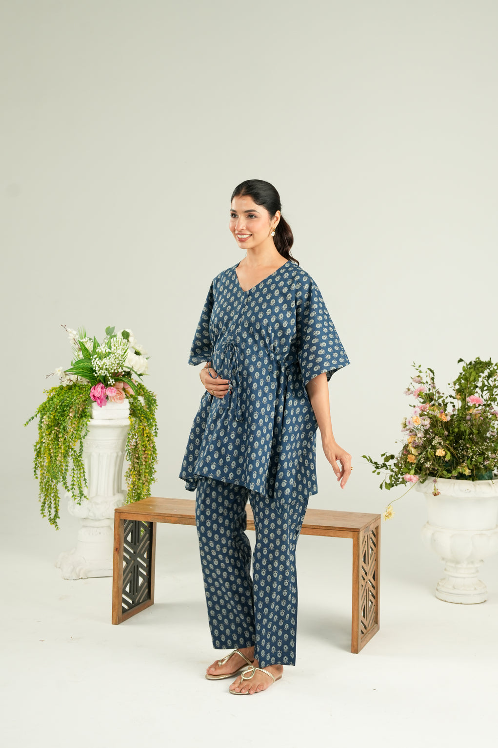 Indigo Bloomlet  Maternity & Nursing Co-ord