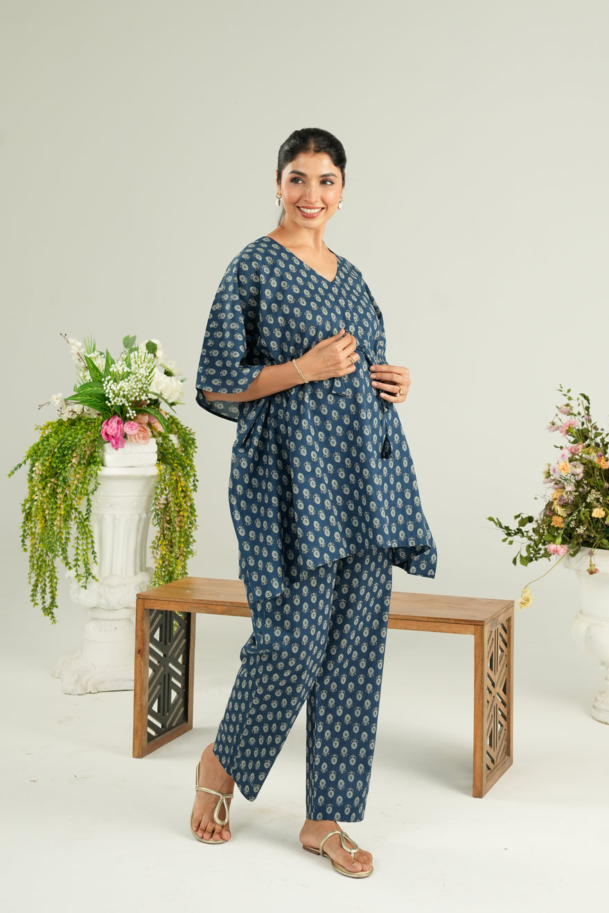 Indigo Bloomlet  Maternity & Nursing Co-ord