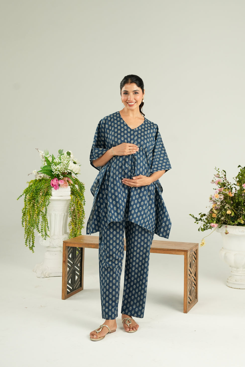 Indigo Bloomlet  Maternity & Nursing Co-ord
