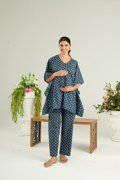 Indigo Bloomlet  Maternity & Nursing Co-ord