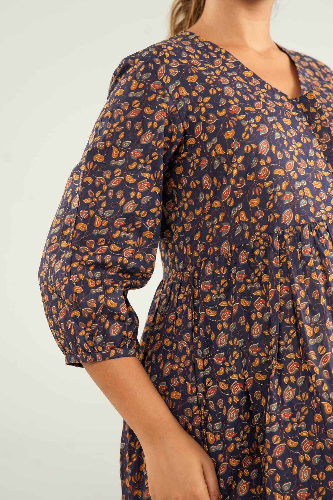 Terra Tones Maternity & Nursing Tier Dress