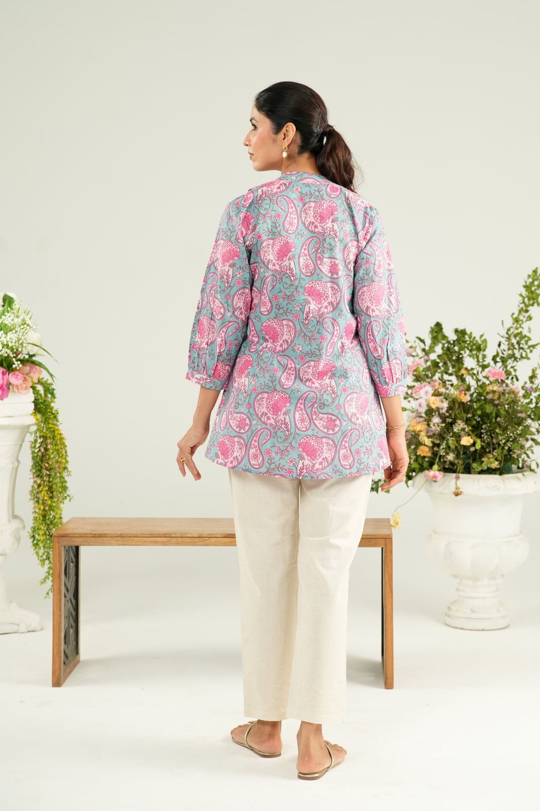 Blooming Paisley Maternity & Nursing Top