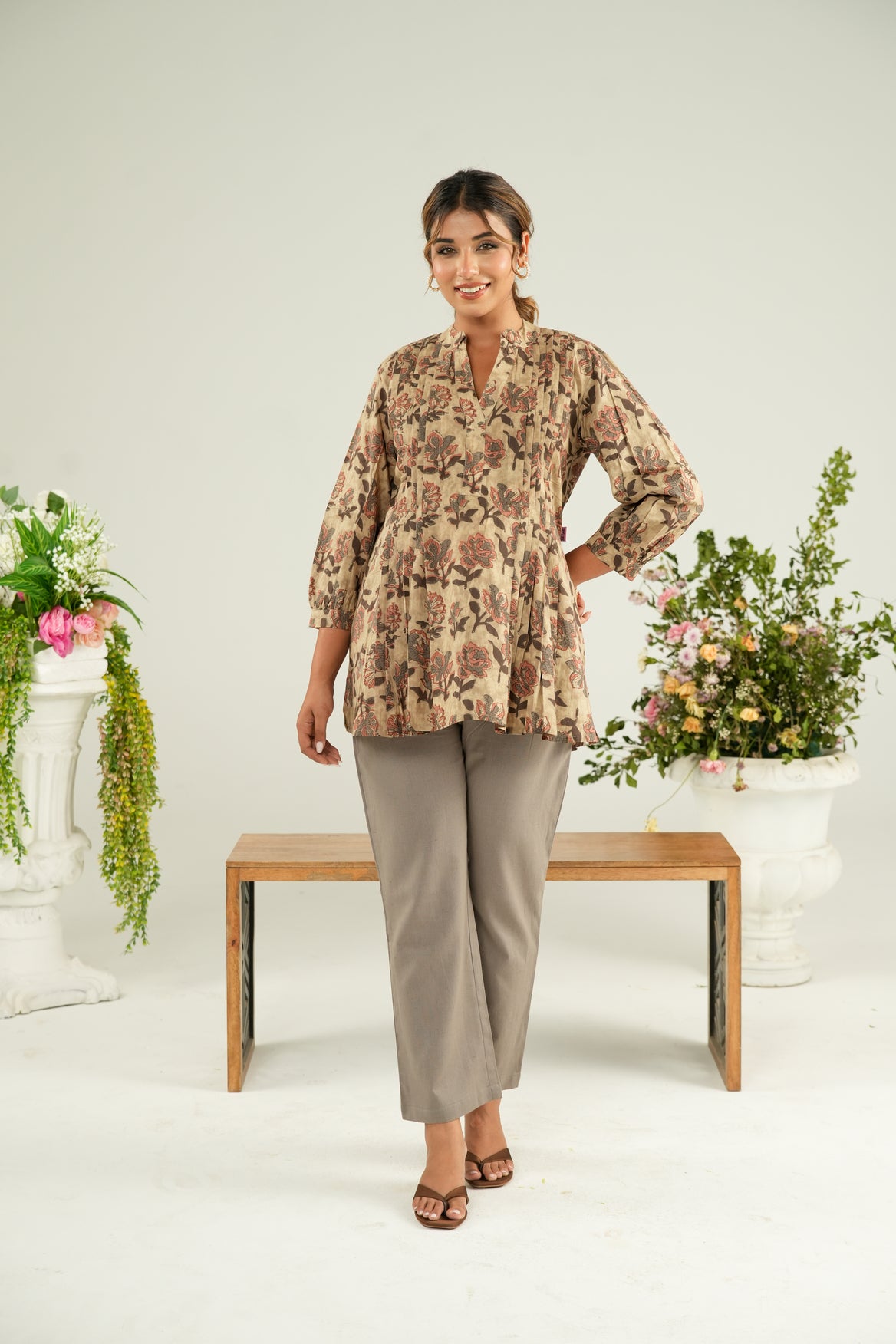 Earthy Petals Maternity & Nursing Top
