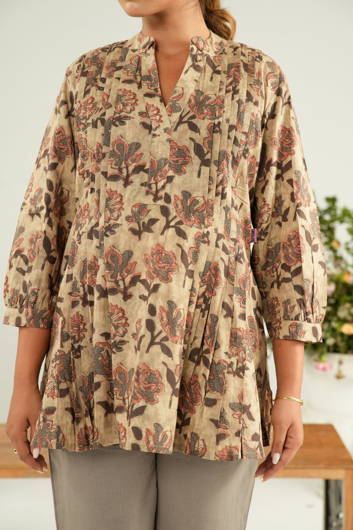 Earthy Petals Maternity & Nursing Top