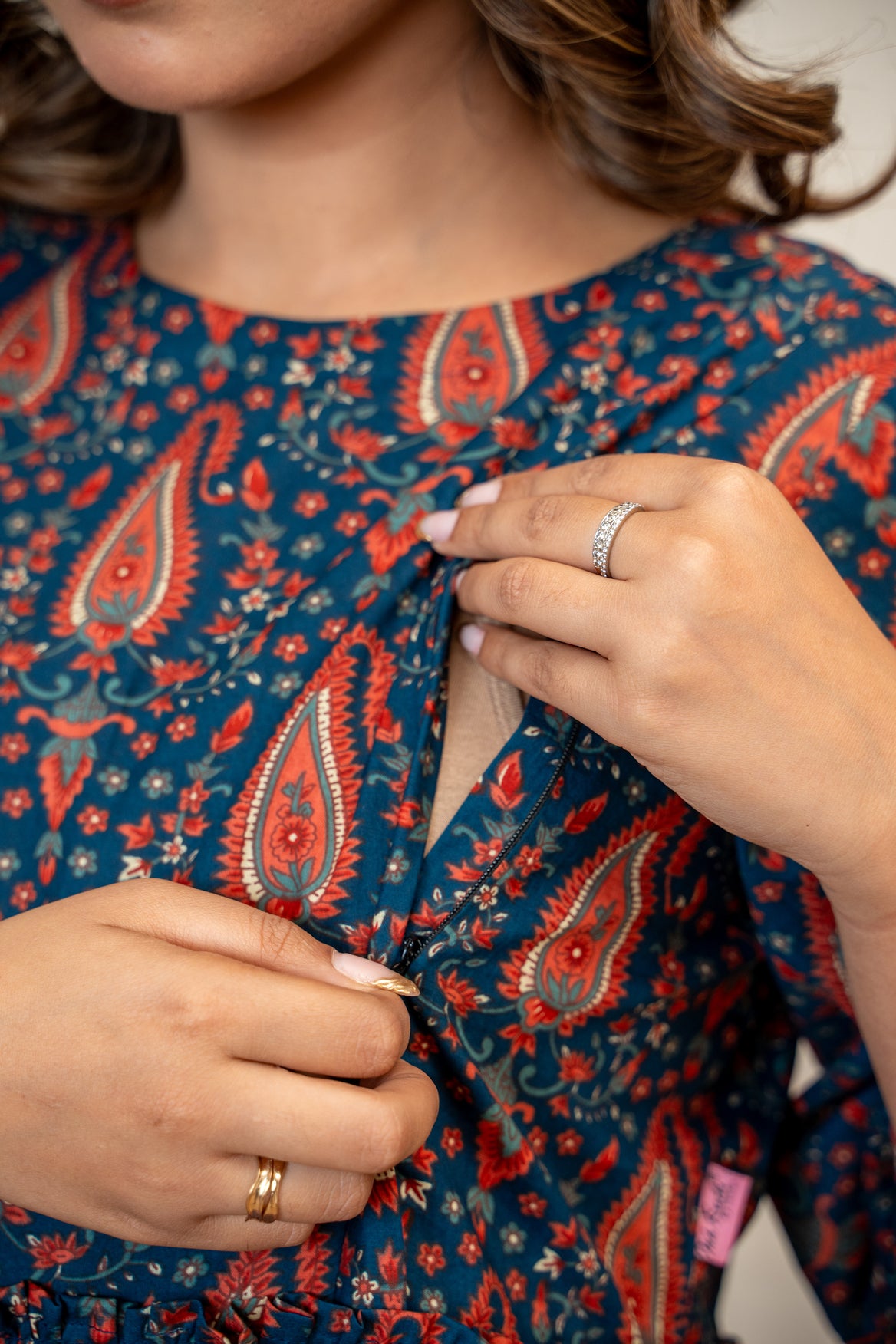 Vintage Ambi Garden Maternity & Nursing Kurta