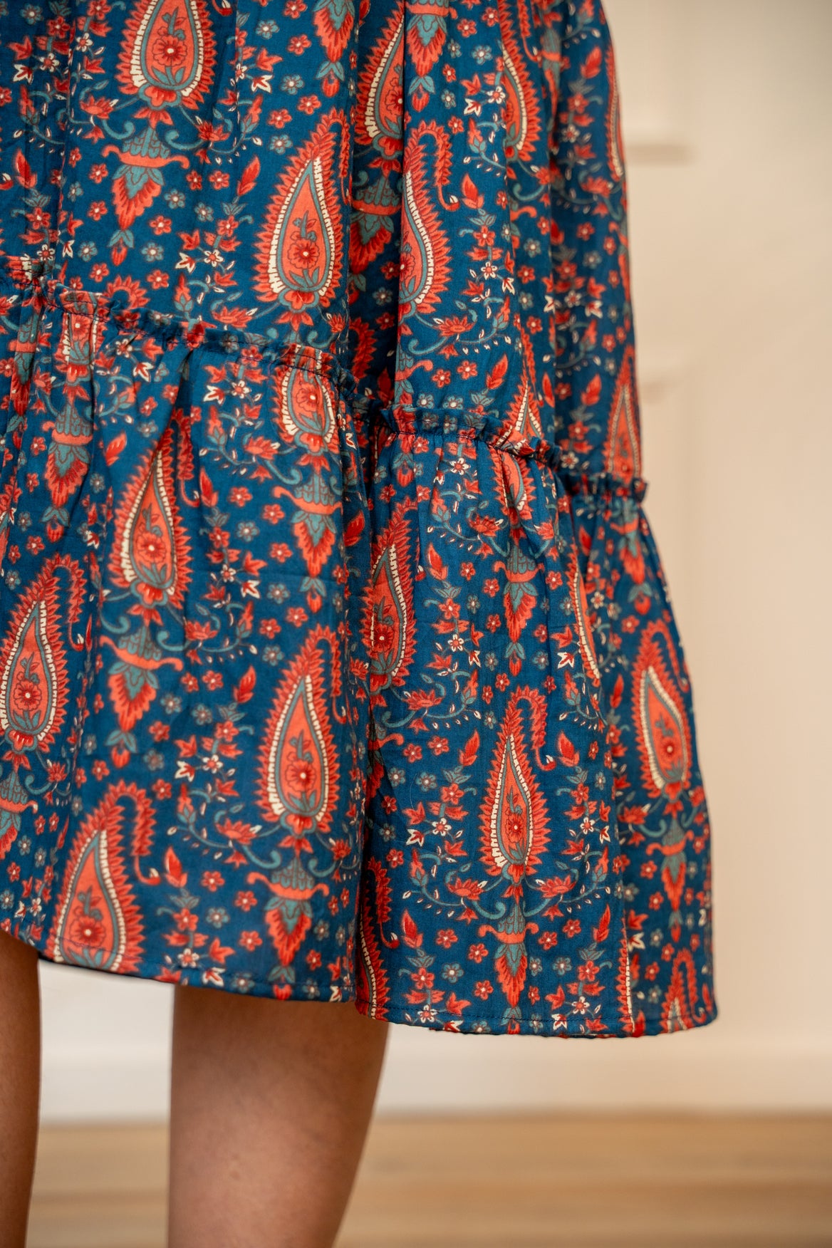 Vintage Ambi Garden Maternity & Nursing Tier Dress
