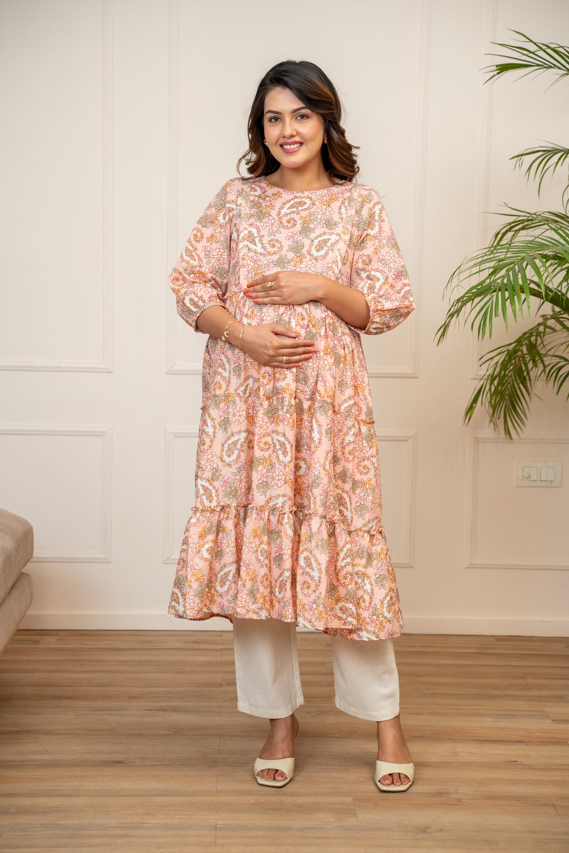 Blush Bloom Maternity & Nursing Kurta
