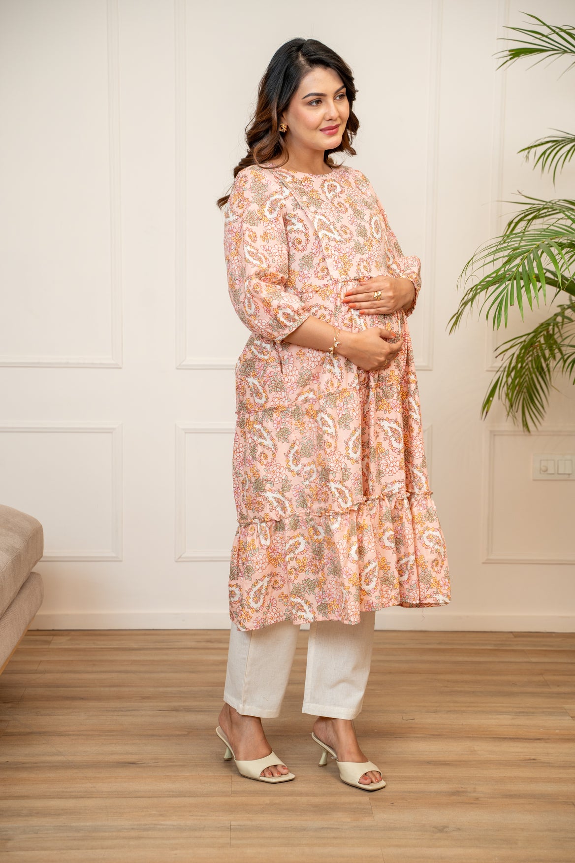 Blush Bloom Maternity & Nursing Kurta