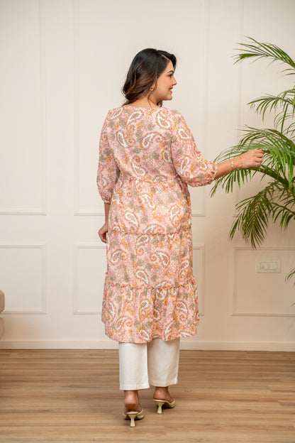 Blush Bloom Maternity & Nursing Kurta