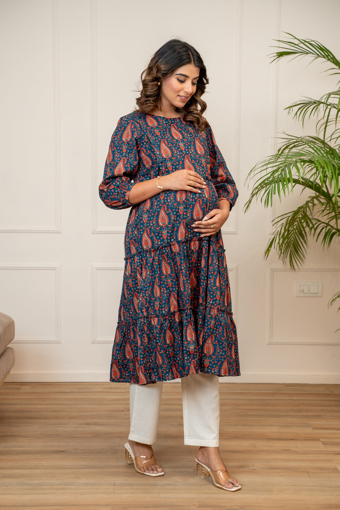 Vintage Ambi Garden Maternity & Nursing Kurta
