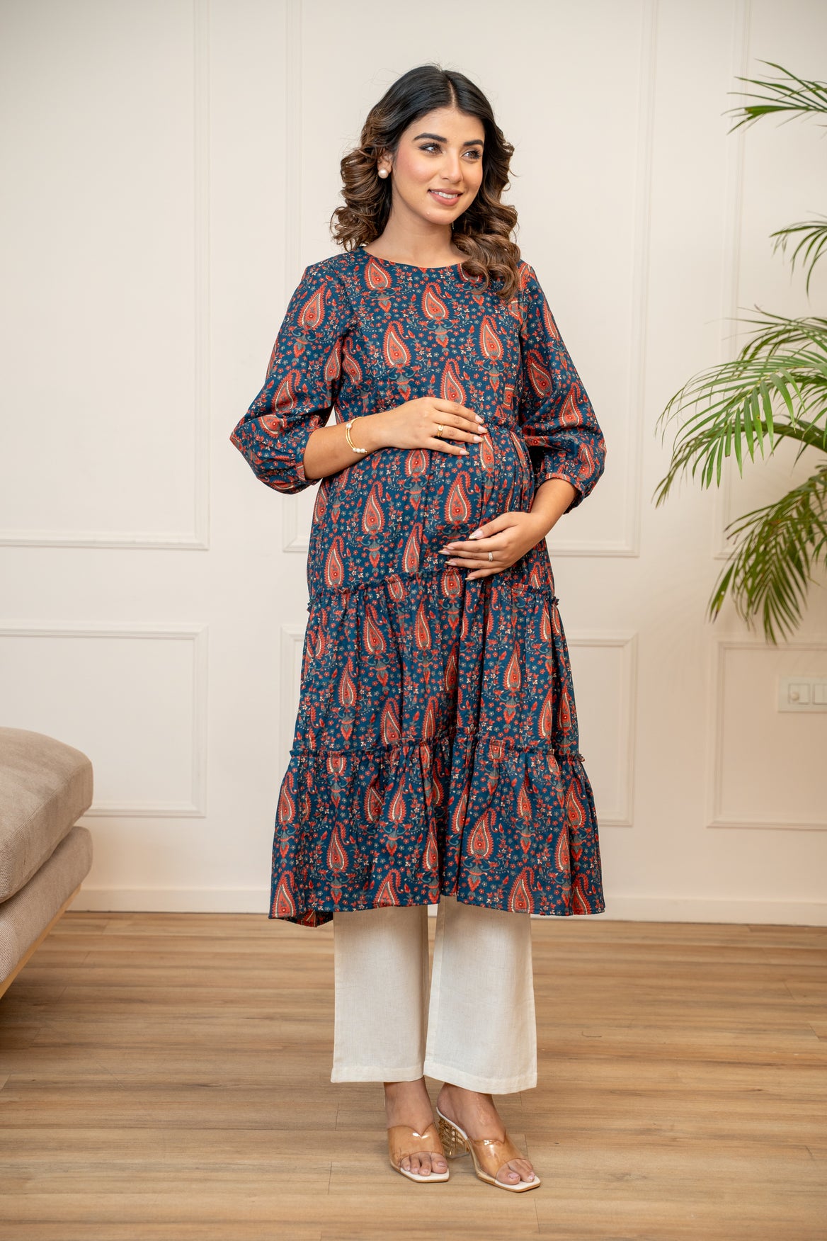 Vintage Ambi Garden Maternity & Nursing Kurta