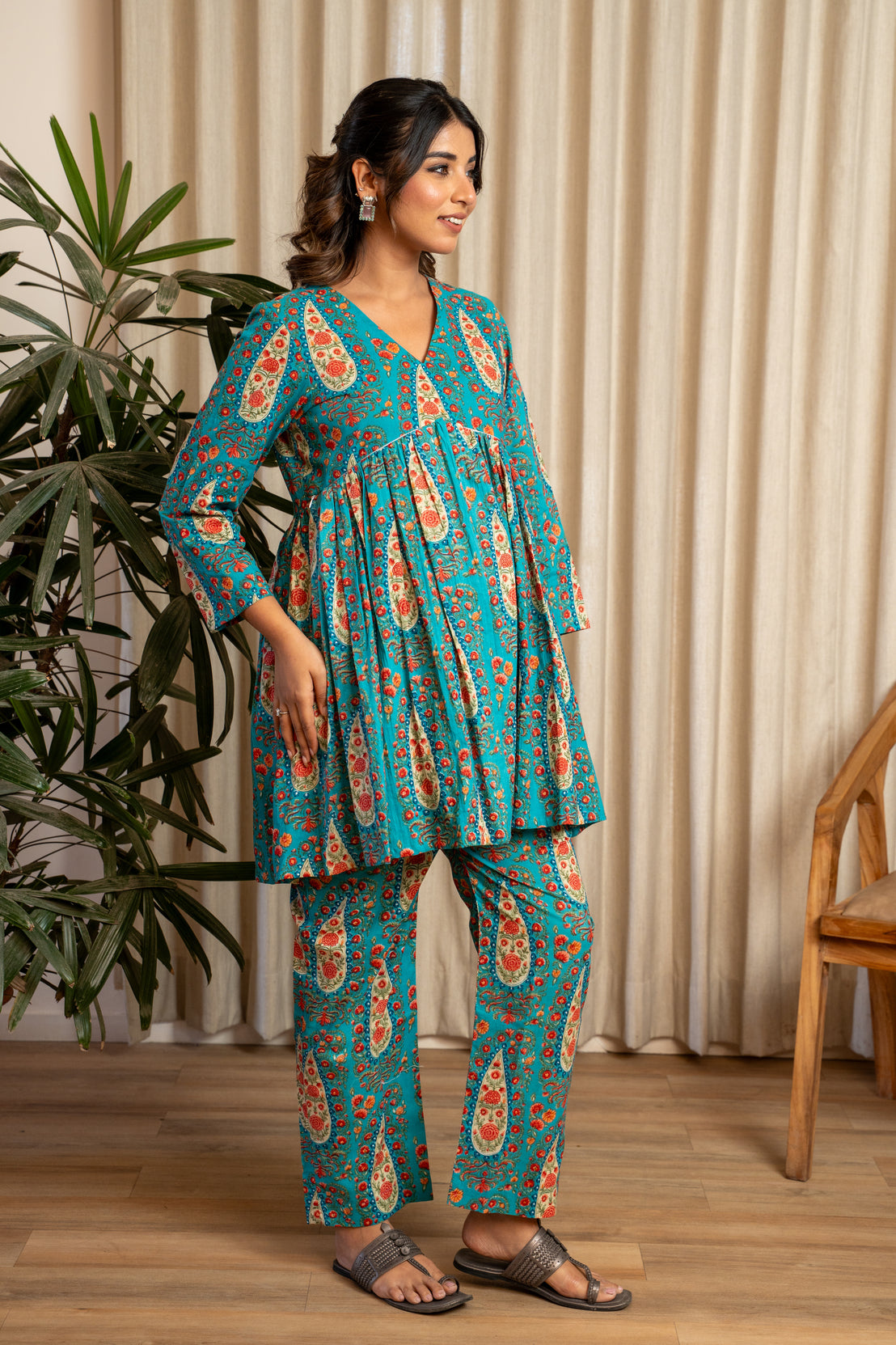 Noor Paisley Maternity & Nursing Co-ord Set