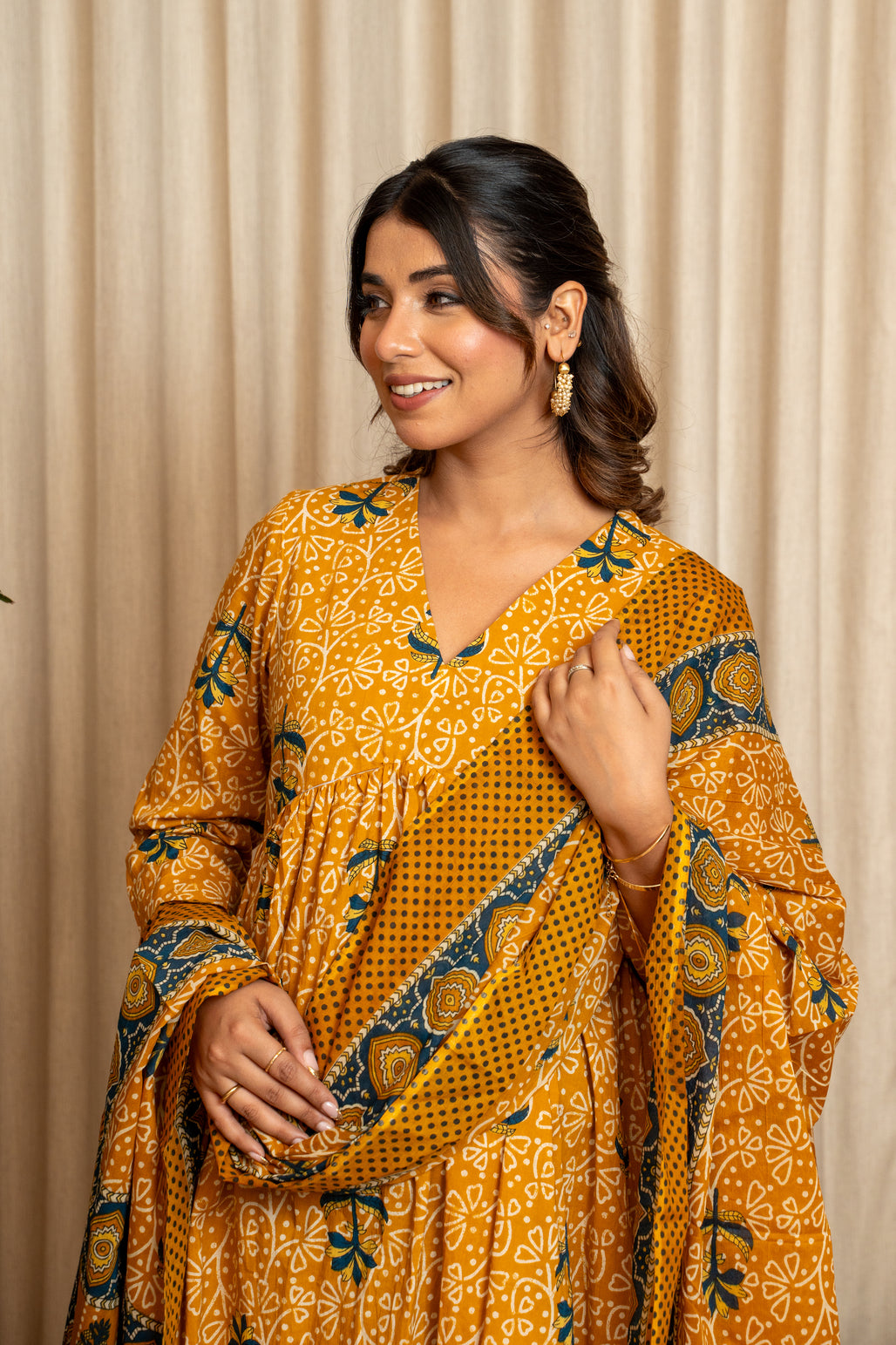 Amaltas Grove Maternity & Nursing Kurta Pant Set with Dupatta