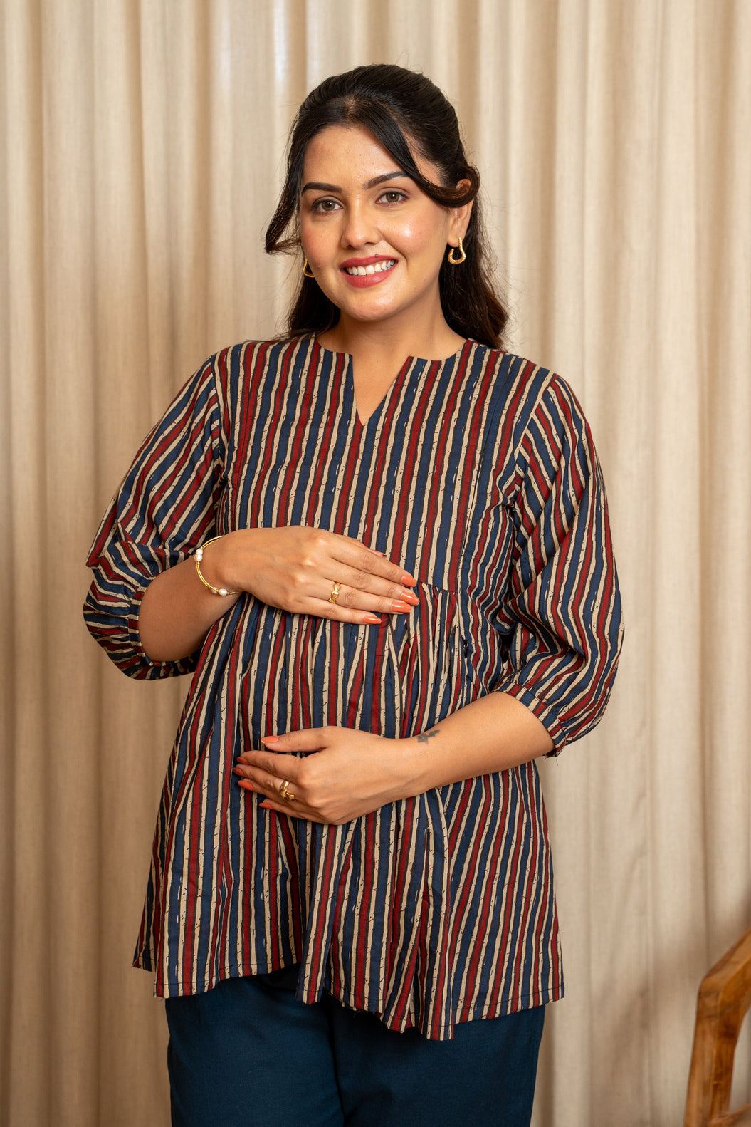 Sutrangi Leher Maternity & Nursing Top