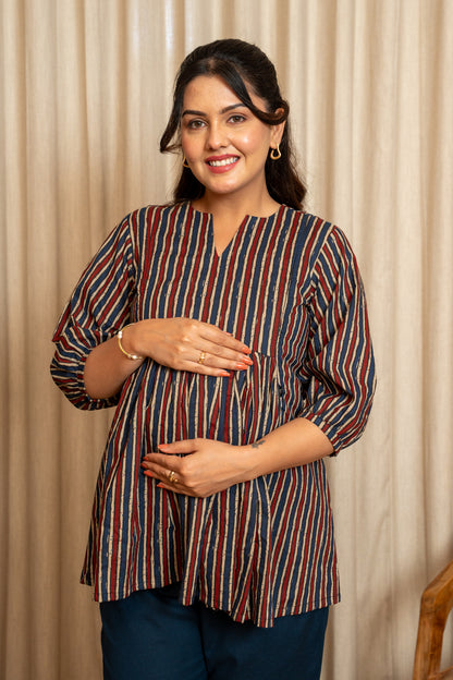 Sutrangi Leher Maternity & Nursing Top