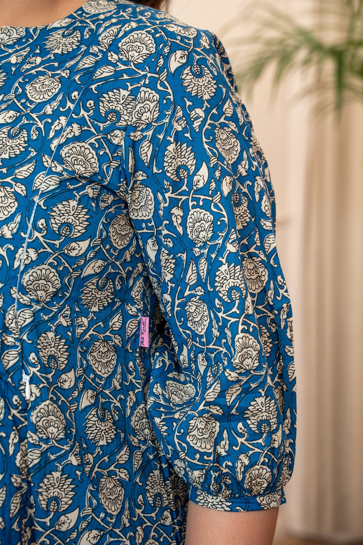 Everyday Bloom Blue Cotton Top