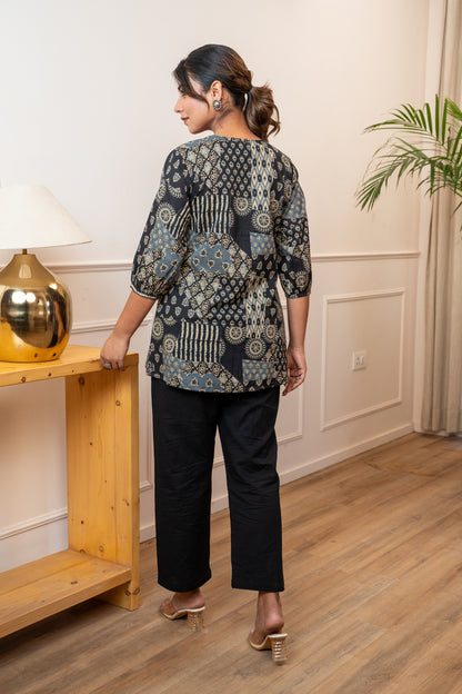 Zari Bagh Cotton Top