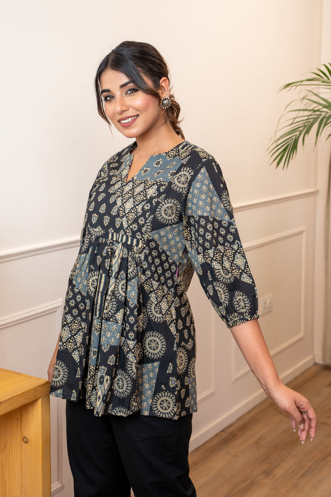 Zari Bagh Cotton Top