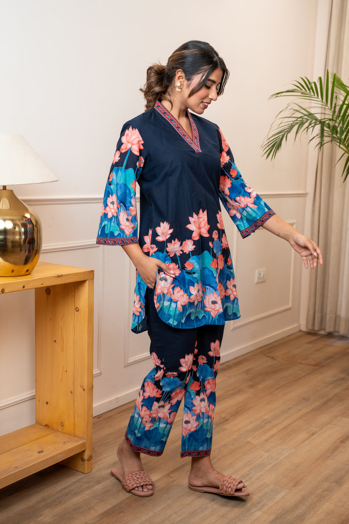 Chandni Lotus Cotton Co-ord Set