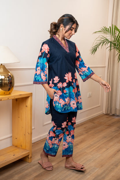 Chandni Lotus Cotton Co-ord Set