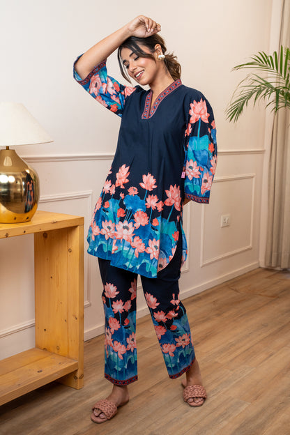 Chandni Lotus Cotton Co-ord Set
