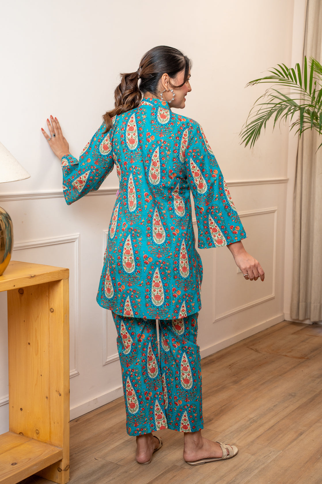 Noor Paisley Cotton Co-ord Set