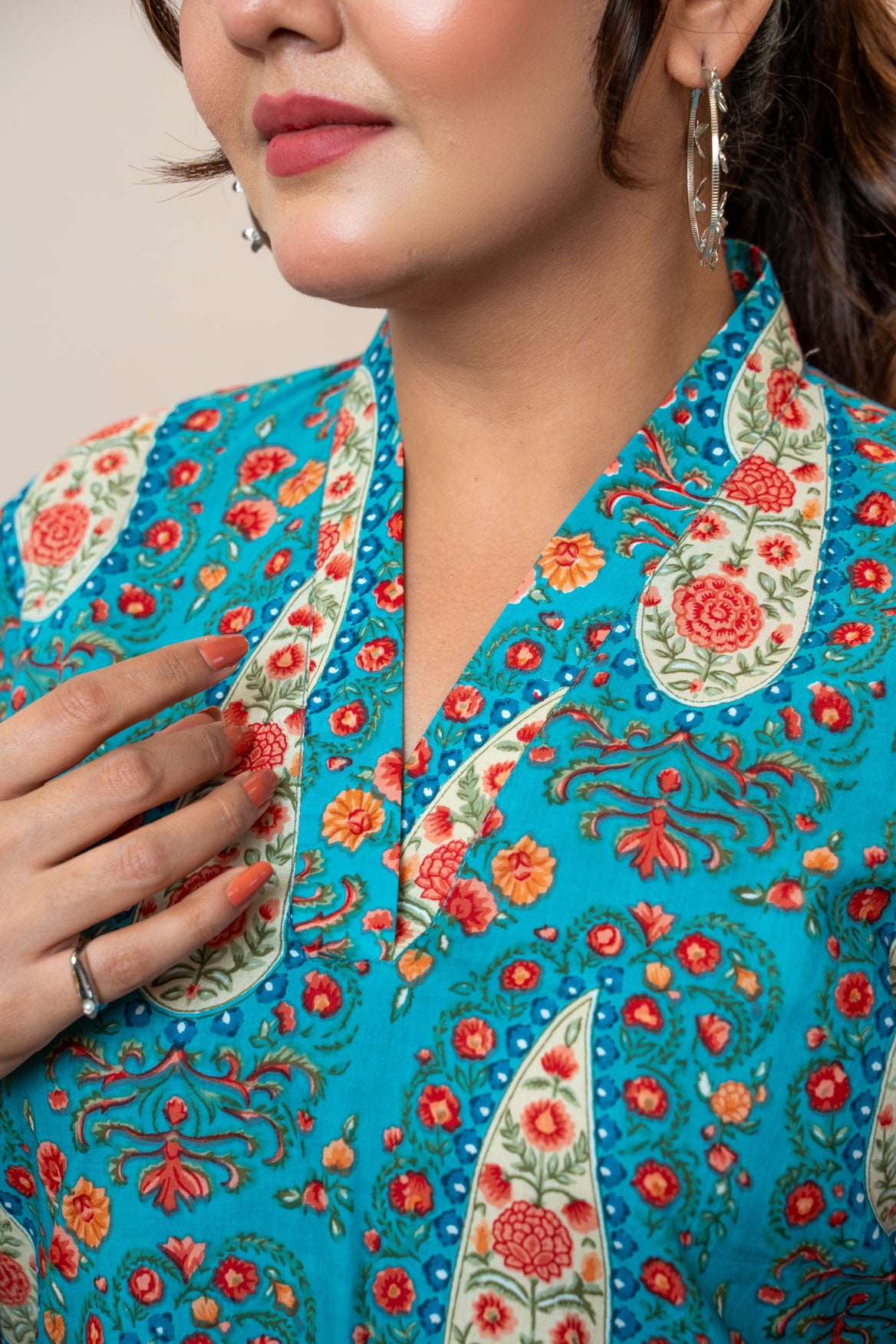 Noor Paisley Cotton Co-ord Set