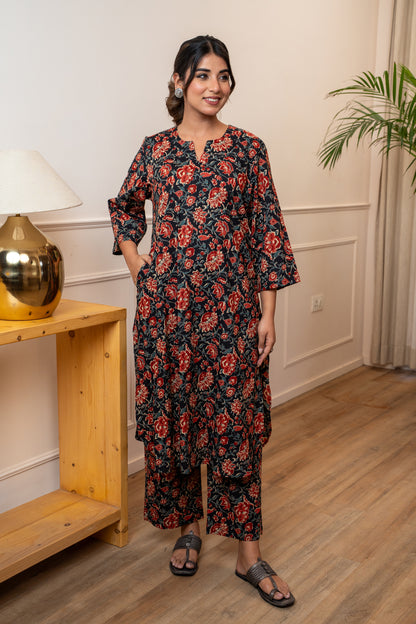 Noor Gulab Jal Co-ord Set