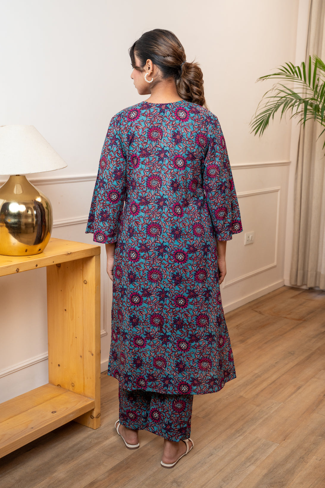 Raat Rani Bloom Pleated Co-ord Set