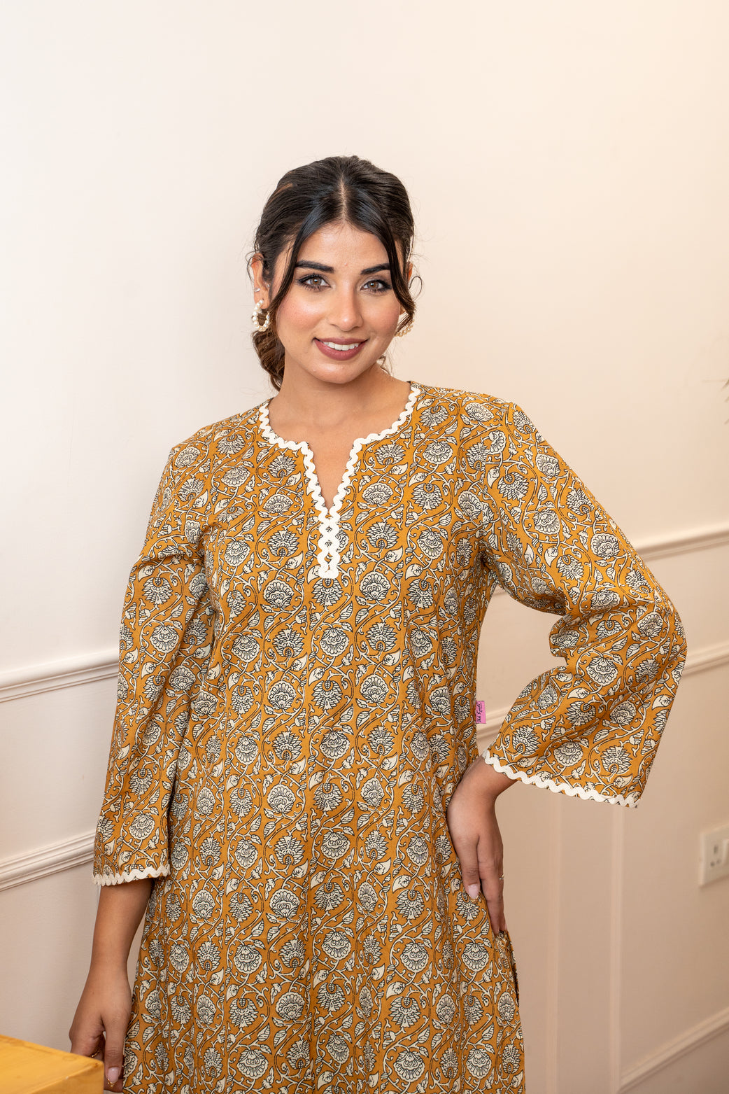 Everyday Bloom Mustard Lace Co-ord Set