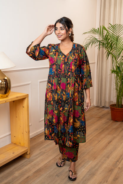 Rangrez Bazaar Pleated Co-ord Set