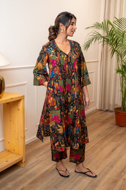 Rangrez Bazaar Pleated Co-ord Set