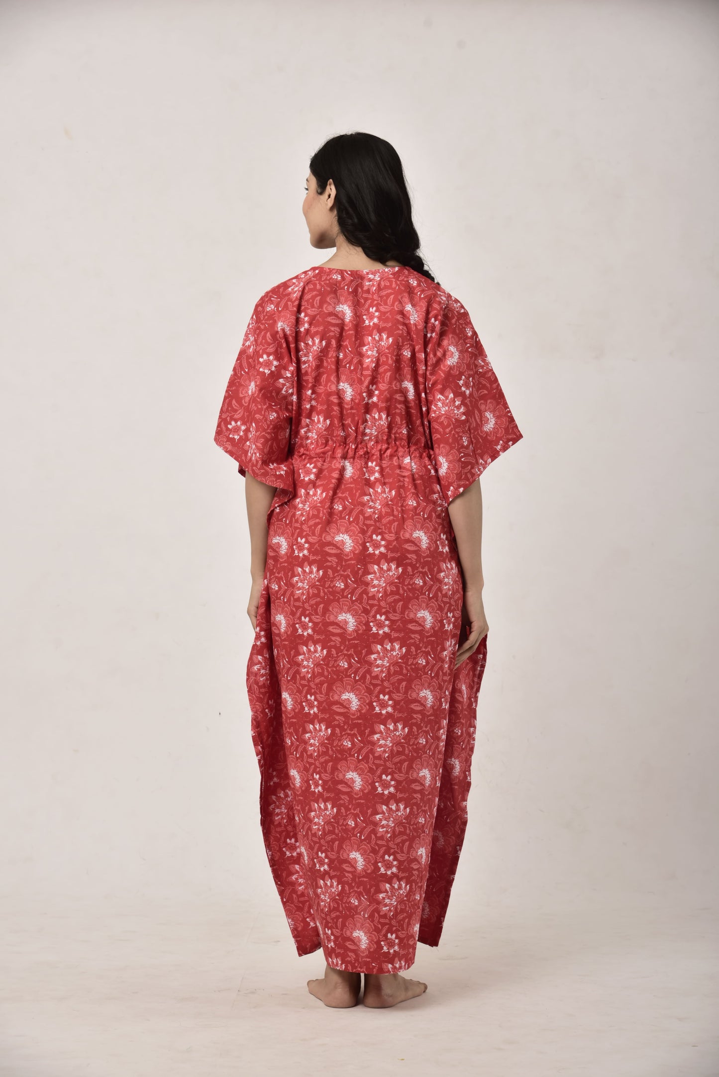 Red Rhapsody Maternity & Nursing Kaftan