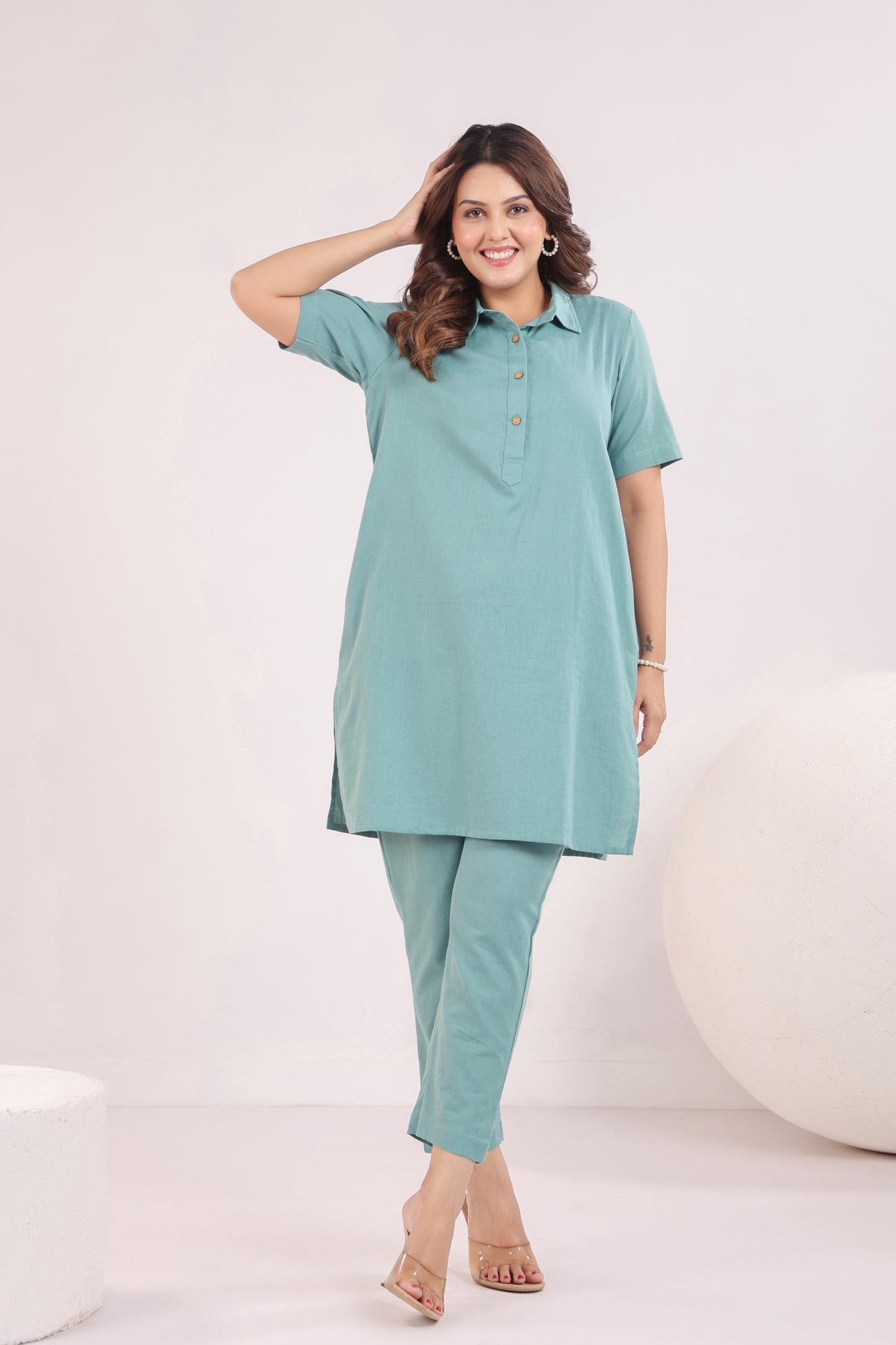 Aqua Grace Cotton Co-ord Set