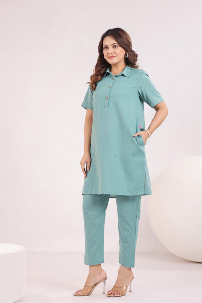 Aqua Grace Cotton Co-ord Set