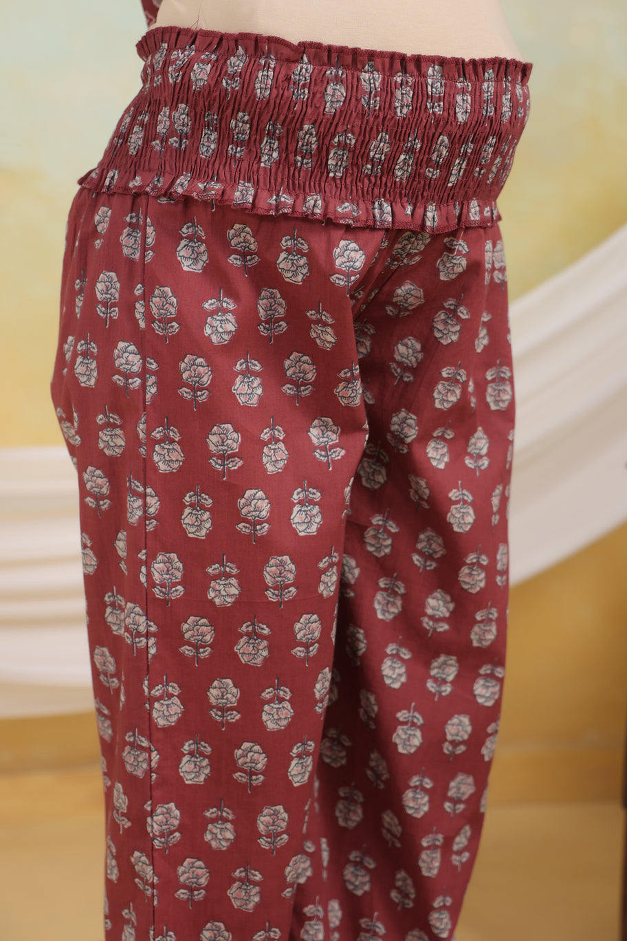 Rust Horizon Maternity & Nursing Kurta Set