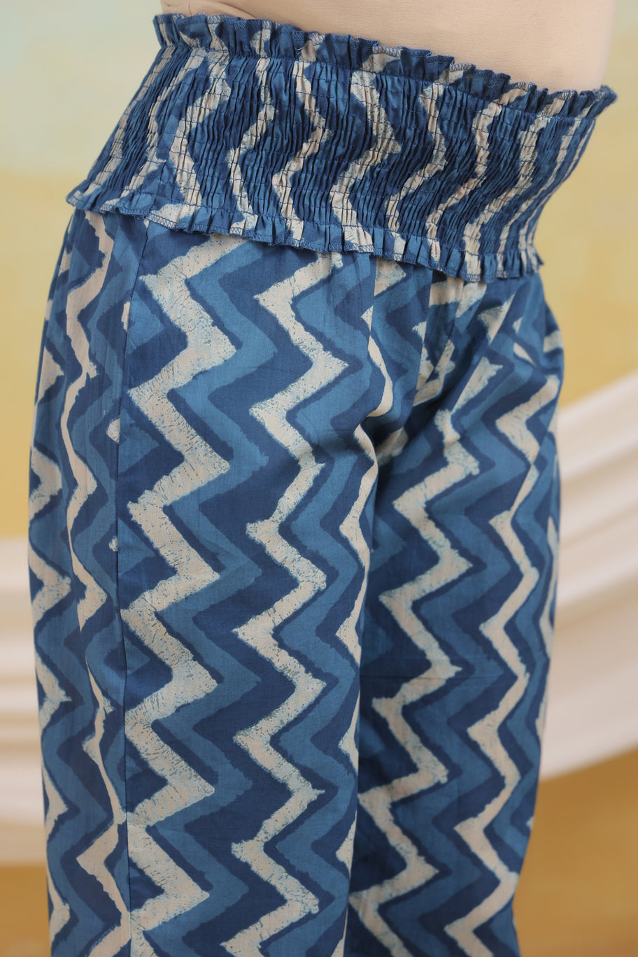 Indigo Elegance Maternity & Nursing Kurta Set